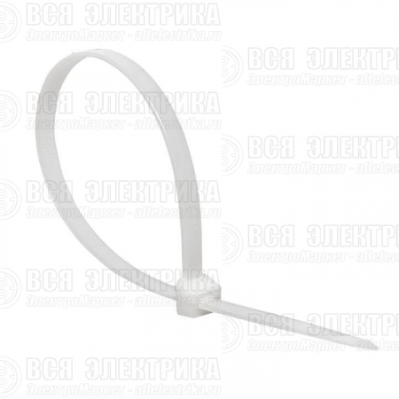 Хомут кабельный 3.6х300 нейл. бел. (уп.100шт) EKF plc-c-3.6x300