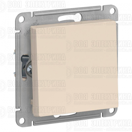 Выключатель 1-кл. СП AtlasDesign 10А IP20 (сх. 1) 10AX механизм беж. SE ATN000211