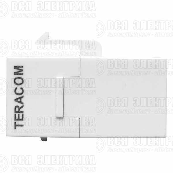 Адаптер проходной Keystone RJ45-RJ45 кат.5E неэкранир. TERACOM бел. EKF TRC-INLC-KSTN-5EUTP-WH