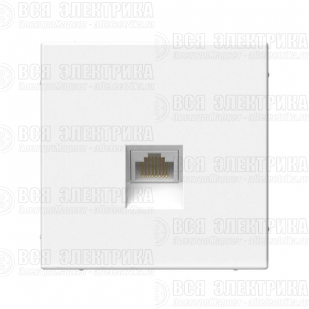 Розетка компьютерная ArtGallery RJ45 кат.6A механизм бел. SE GAL000186