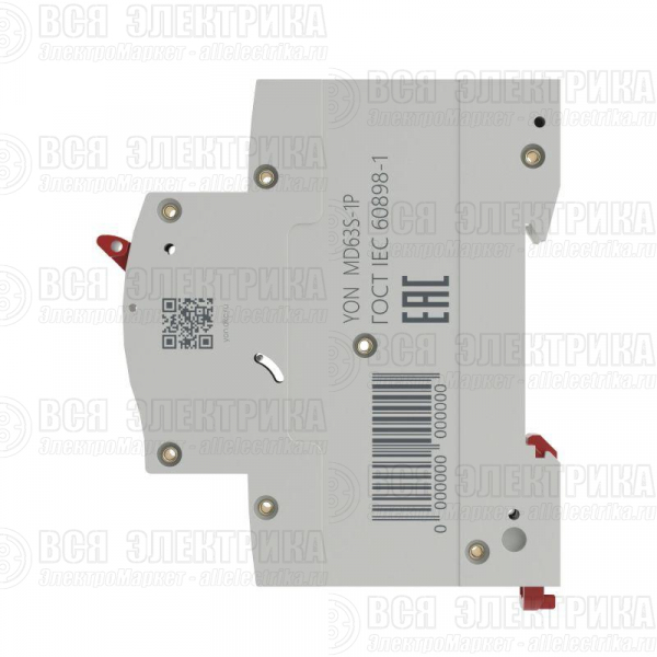 Выключатель автоматический модульный 1п C 16А 4.5кА max MD63S YON MD63S-1PC16