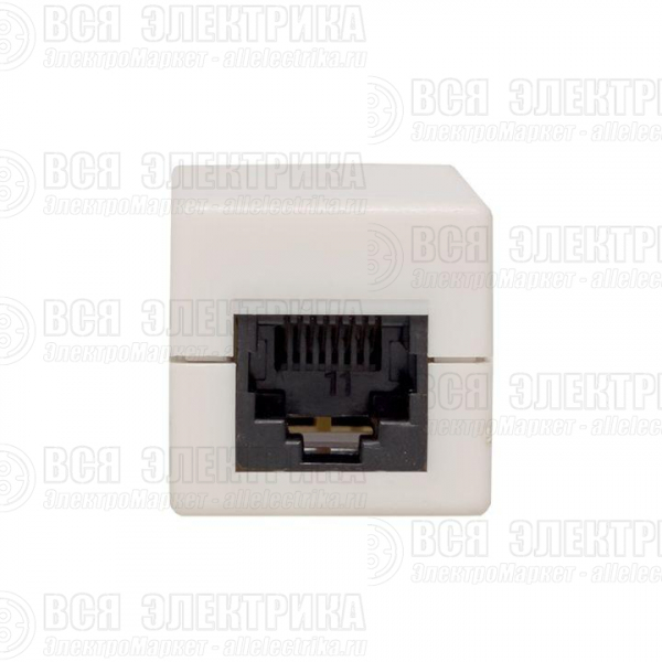 Адаптер проходной RJ45-RJ45 кат.5E неэкранир. TERACOM бел. EKF TRC-INLC-2RJ45-5EUTP-WH