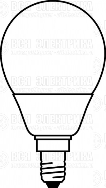 Лампа светодиодная LED Value LVCLP60 7SW/865 7Вт шар матовая E14 230В 10х1 RU OSRAM 4058075579682