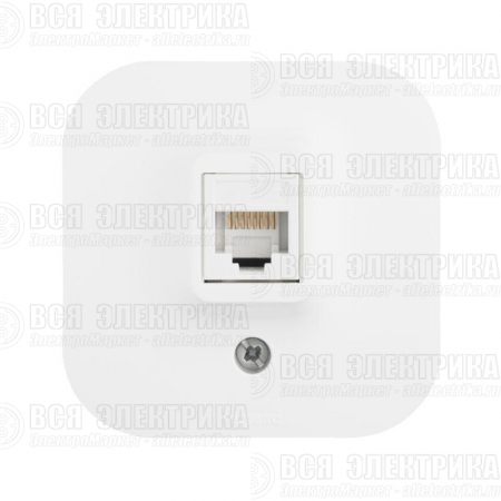 Розетка компьютерная 1-м ОП Quteo RJ45 кат.5E UTP бел. Leg 782224