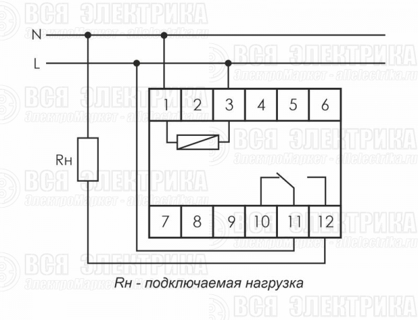 Реле времени PCA-512 8А 230В 1 перекл. IP20 задержка выключ. монтаж на DIN-рейке F&F EA02.001.001