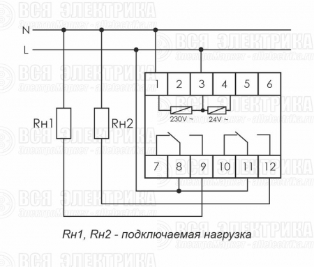 Реле времени PCU-510 2х8А 230В 2 перекл. IP20 многофункц. монтаж на DIN-рейке F&F EA02.001.009