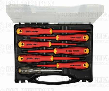 Набор отверток диэлектрических Ergonic E-Slim в кейсе (уп.7шт) Felo 41380736