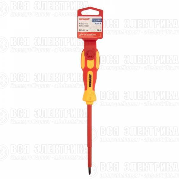Отвертка "Электрика" PH1 125мм REXANT 12-4717