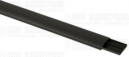 Кабель-канал 50х12 L2000 напольный черн. RAL 9004 ЭРА Б0064453