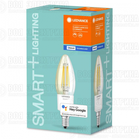 Лампа светодиодная SMART+ Filament Classic Dimmable 40 4Вт/2700К E14 LEDVANCE 4058075486102