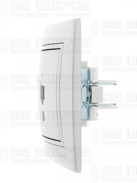 Розетка компьютерная 1-м СП Mira RJ45 сер. метал. LEZARD 701-1010-139