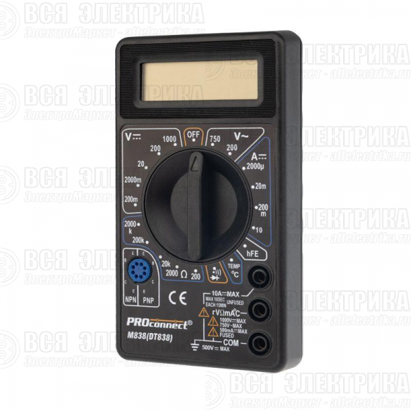 Мультиметр портативный M838 (DT838) PROCONNECT 13-3013