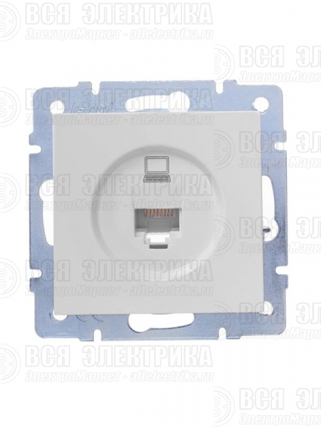 Розетка компьютерная 1-м СП Vesna механизм бел. LEZARD 742-0288-139