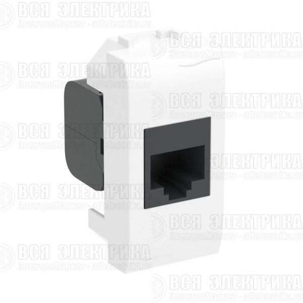 Розетка компьютерная 1-м СП 1мод. Brava RJ45 кат.5E бел. DKC 76654B