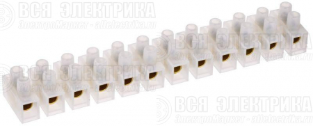 Колодка клеммная ЗВИ-80 10-25кв.мм 12 пар (Ф) полиэтилен IEK UZV3-080-25