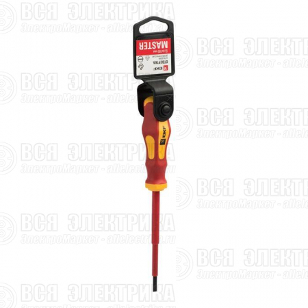 Отвертка SL4х100мм Master 1000В Basic EKF sl-4-100-mas-in