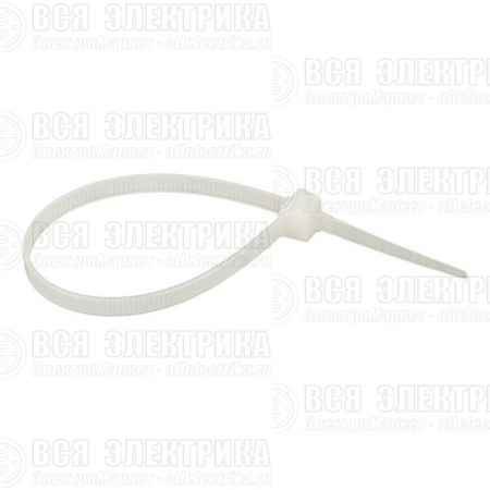 Хомут кабельный 4.8х180 нейл. бел. (уп.100шт) EKF plc-c-4.8x180