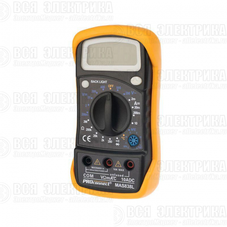 Мультиметр портативный MAS838L (DT858L) PROCONNECT 13-3022