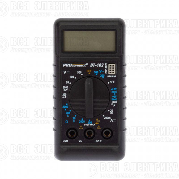 Мультиметр портативный М-182 (DT-182) PROCONNECT 13-3014