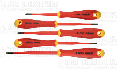 Набор отверток диэлектрических SL/PH E-Slim Ergonic (в наборе 5шт) Felo 41385198