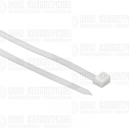 Хомут кабельный 3.6х300 нейл. бел. (уп.100шт) EKF plc-c-3.6x300