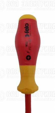 Отвертка диэлектрическая крестовая PZ1х80 Felo 91510290